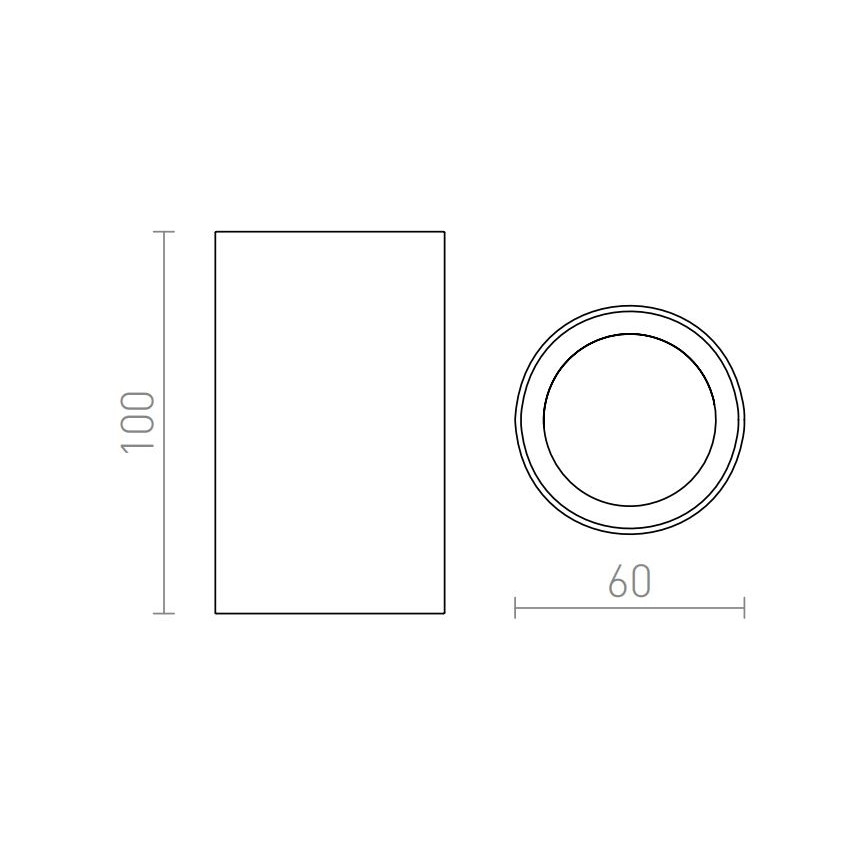 RED - Design Rendl - R12667 - Faretto GAYA 1xGU10/35W/230V bianco