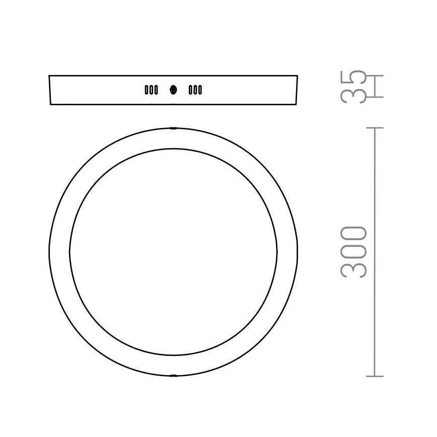 RED - Design Rendl - R12973 - Plafoniera LED SOCORRO LED/24W/230V