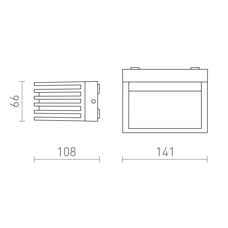 RED - Design Rendl - R13564 - LED Auβen-Wandbeleuchtung CLAIRE LED/6W/230V IP54