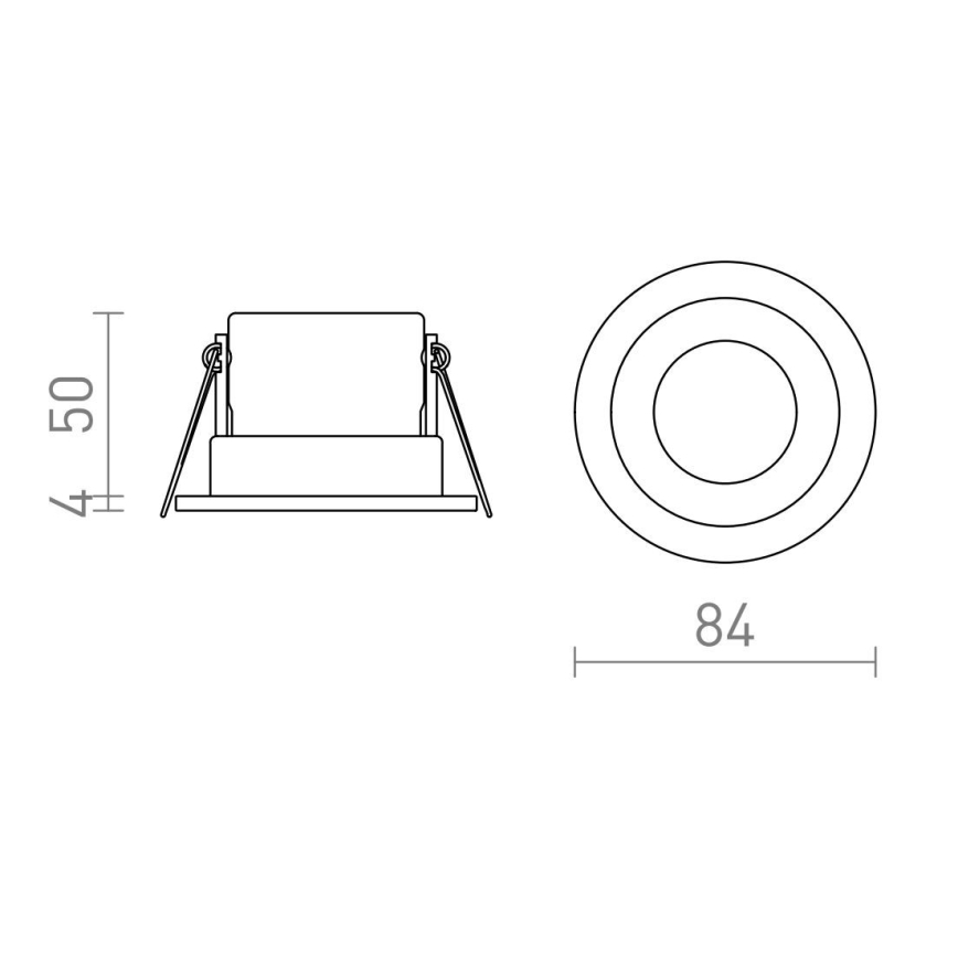RED -Design Rendl-R13602- Luminaire encastrable de salle de bain LED BELLA 11W/230V IP65
