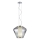 Redo 01-1139 - Suspension sur câble FUSION 1xE27/42W/230V ø 30 cm chrome brillant/fumé