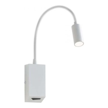 Redo 01-1193 - LED Lampada flessibile piccola HELLO LED/3W/230V bianco