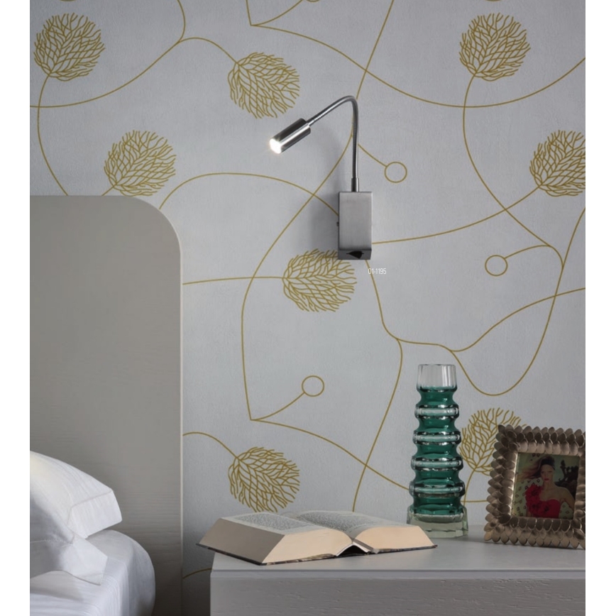 Redo 01-1195 - LED Flessibile piccola lampada HELLO LED/3W/230V cromo opaco