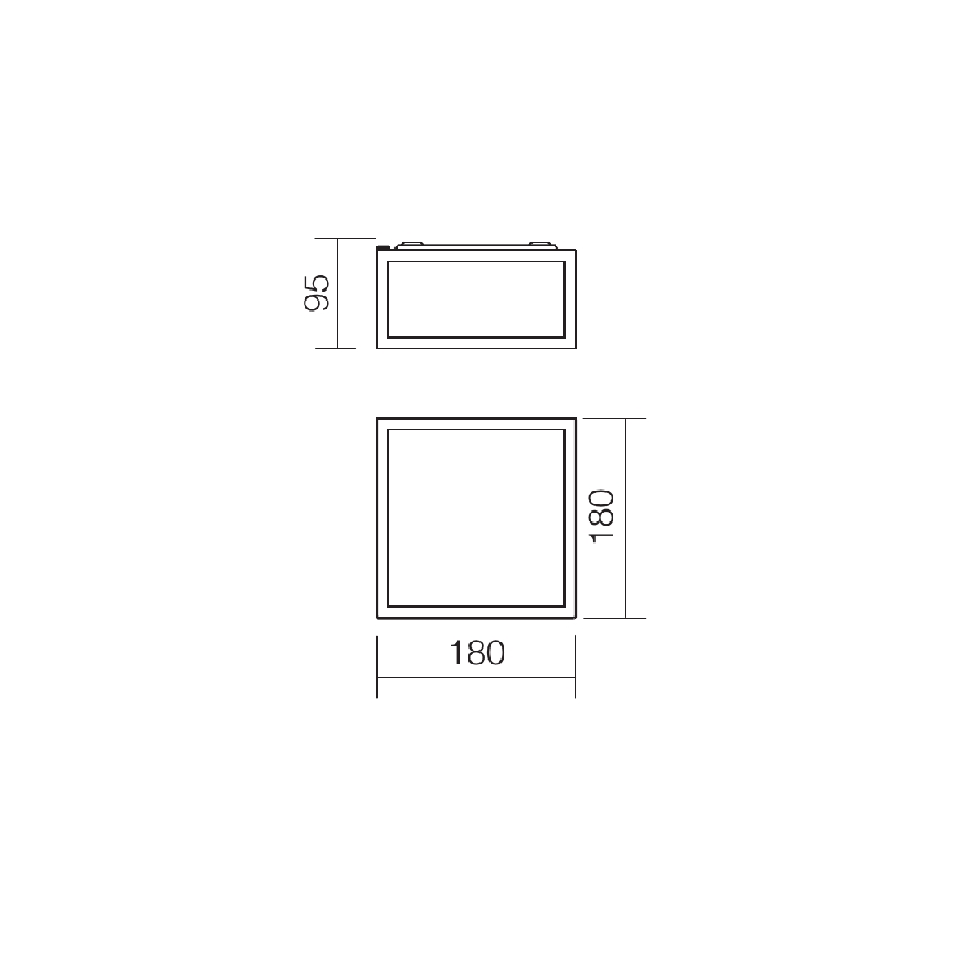Redo 01-1236 - Plafoniera da soffitto per bagno LED EGO/12W/230V IP44 cromo lucido