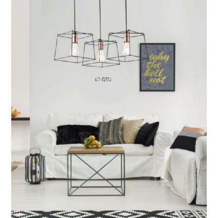 Redo 01-1265 - Lampadario a sospensione con filo SKETCH 3xE27/42W/230V ragno