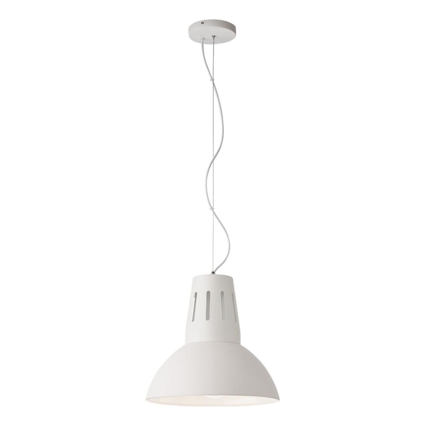 Redo 01-1282 - Lampadario a sospensione su cavo PEEP 1xE27/42W/230V Ø 34,5 cm, bianco