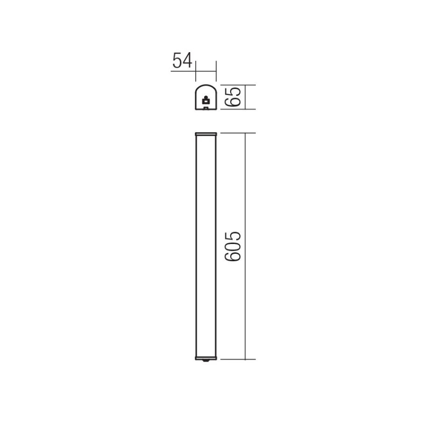 Redo 01-1392 - Applique a LED da bagno MARKER LED/10W/230V IP44
