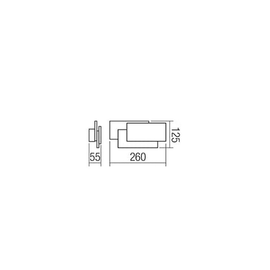 Redo 01-1444 - Lampada da parete LED GAMER LED/12W/230V