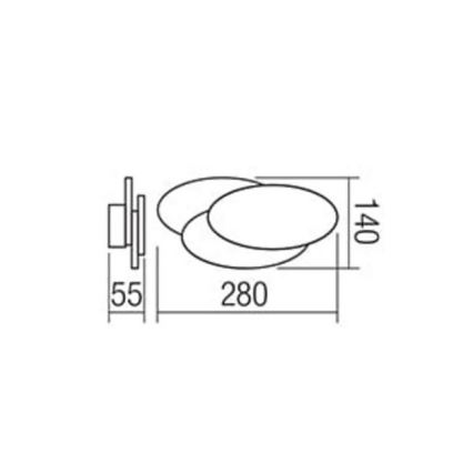 Redo 01-1445 - LED-Wandleuchte GAMER LED/12W/230V