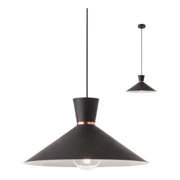 Redo 01-1462 - Lampadario a sospensione con filo KIMONO 1xE27/42W/230V diametro 39,5 cm nero