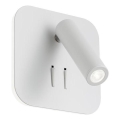 Redo 01-1491 - Applique murale QUDA LED/6W/230V + LED/3W IRC 90 blanche