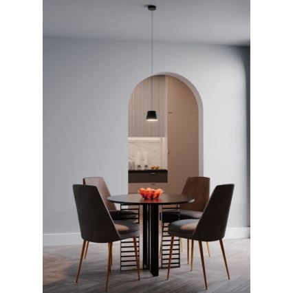 Redo 01-1496 - Suspension LED sur câble LOLLI LED/6W/230V Ø 14 cm noire