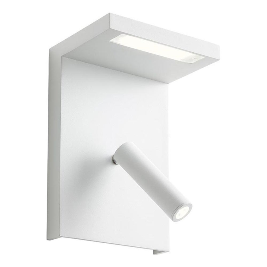 Redo 01-1499 - LED-Wandstrahler AGOS LED/6W/230V + LED/3,2W USB weiß