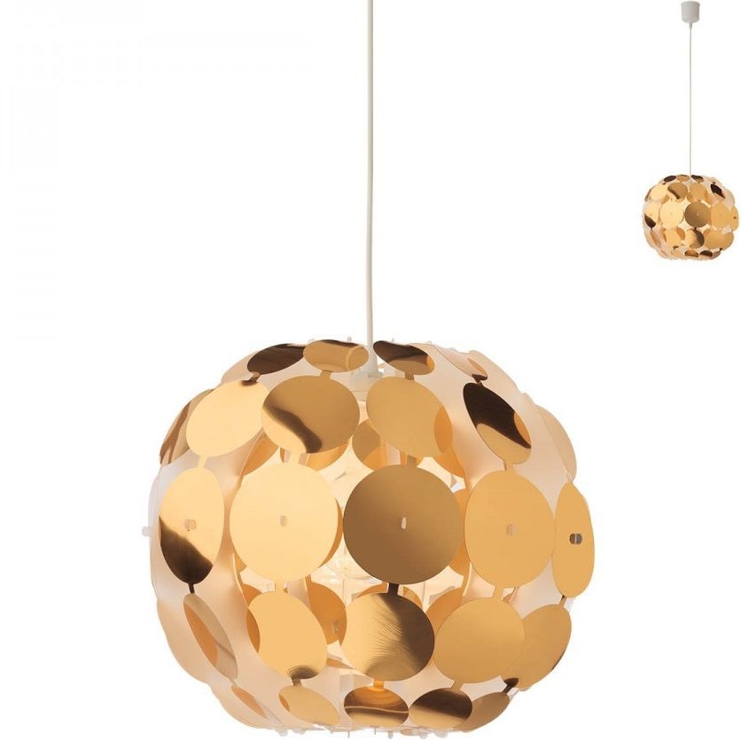 Redo 01-1508 - Hängeleuchte ODEON 1xE27/42W/230V d 36 cm golden