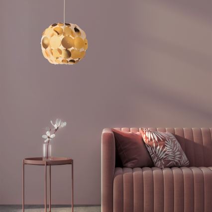 Redo 01-1508 - Suspension filaire ODEON 1xE27/42W/230V d. 36 cm doré