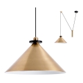 Redo 01-1545 - Lampadario a sospensione con filo KALIMBA 1xE27/42W/230V diametro 42 cm ragno bronzo
