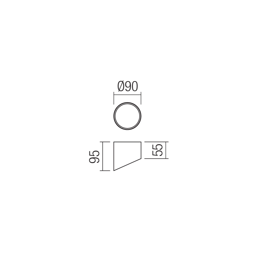 Redo 01-1625 - Spot LED UTO LED/6W/230V, diam. 9 cm, blanc