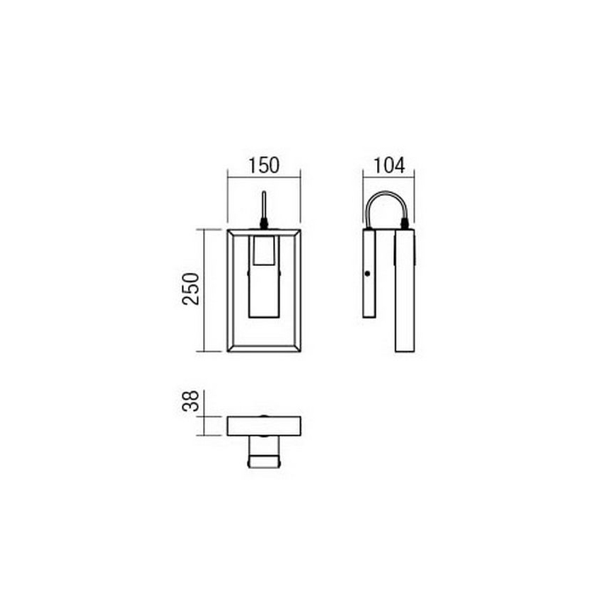 Redo 01-1663 - Applique TIMBER 1xE27/42W/230V faggio