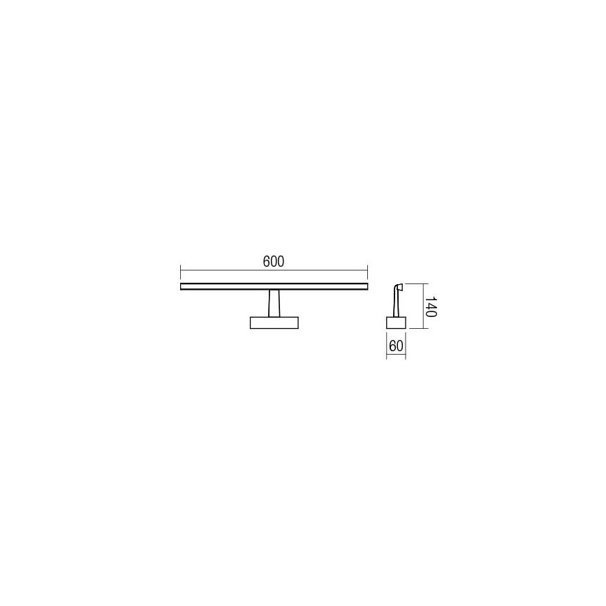 Redo 01-1671 - Luminaire LED pour miroir de salle de bains NEPTUNE LED/12W/230V 60 cm IP44 blanc