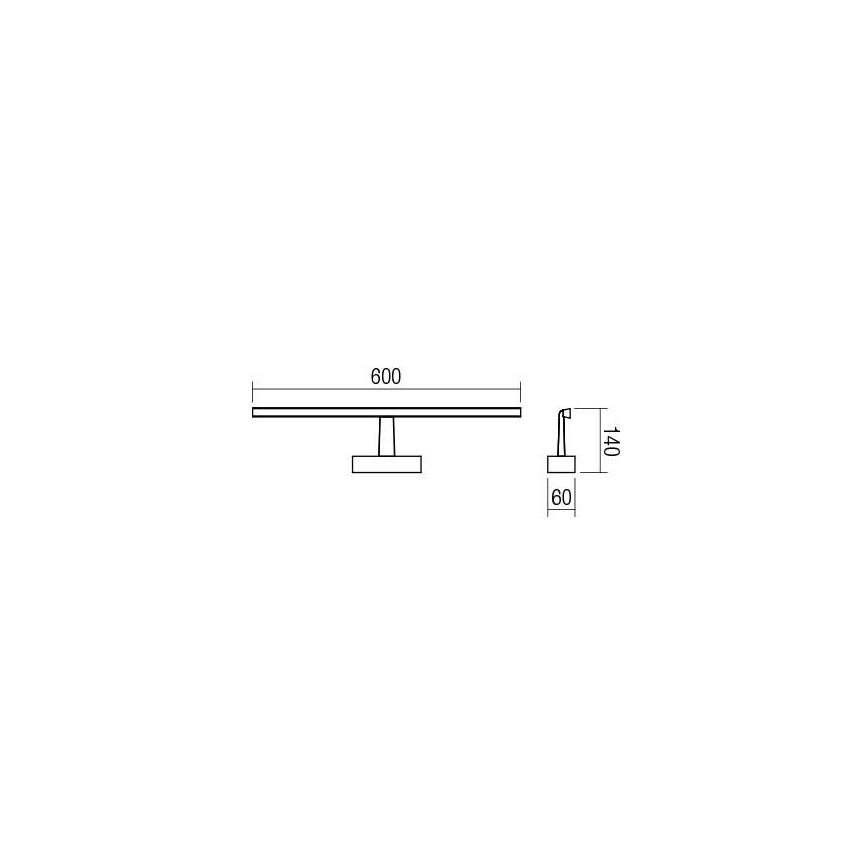 Redo 01-1673 - LED Spiegelbeleuchtung im Bad NEPTUNE LED/12W/230V IP44