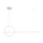 Redo 01-1734 - Lampadario a sospensione con filo LED dimmerabile GIOTTO LED/46W/230V bianco