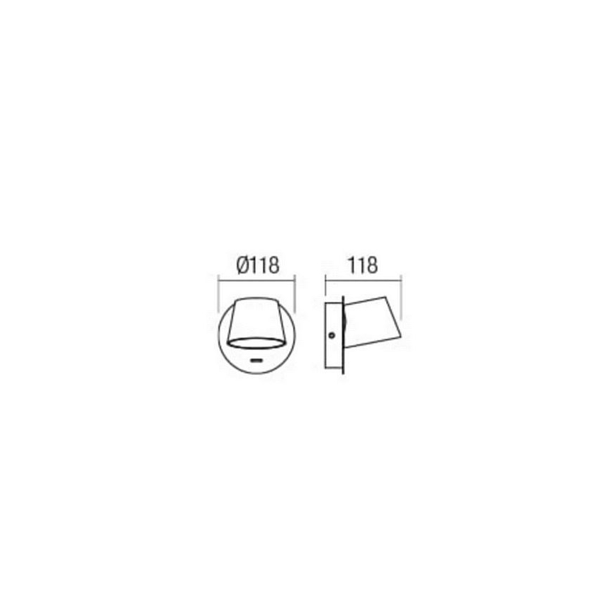 Redo 01-1738 - LED-Wandleuchte SHAKER LED/6W/230V