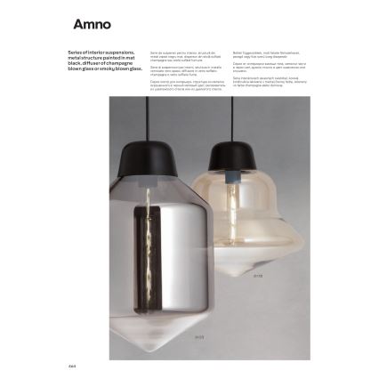 Redo 01-1771 - Lampadario a sospensione con cavo AMNO 1xE27/42W/230V Ø 33 cm, grigio