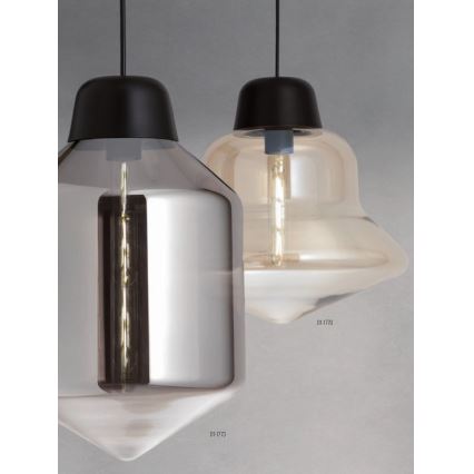 Redo 01-1773 - Lampada a sospensione AMNO con cavo 1xE27/42W/230V Ø 26 cm grigio