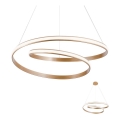 Redo 01-1796 - Lampadario LED a cavo TORSION LED/40W/230V diam. 74 cm bronzo