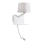 Redo 01-1807 - LED-Wandleuchte mit flexibler Leselampe TOMO 1xE27/42W/230V + LED/3W/230V weiß