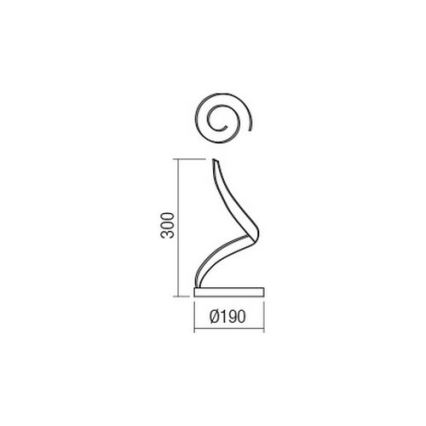 Redo 01-1815 - Lampe de bureau LED TORSION LED/11W/230V 3000K blanche