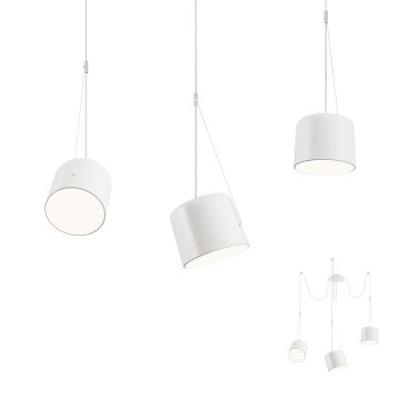 Redo 01-1825 - Suspension filaire DODO 3xE27/15W/230V araignée blanc