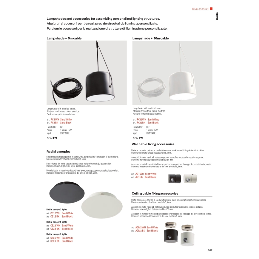 Redo 01-1826 - Lampadario a sospensione con filo DODO 3xE27/15W/230V ragno