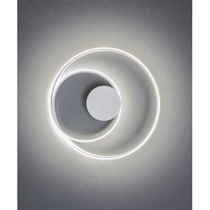 Redo 01-1886 - Dimmbare LED-Deckenleuchte TORSION LED/29W/230V Ø 55 cm weiß