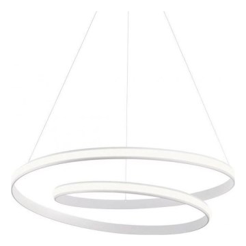 Redo 01-1890 - Lustre LED dimmable sur câble TORSION LED/35W/230V 4000K Ø 75 cm blanc