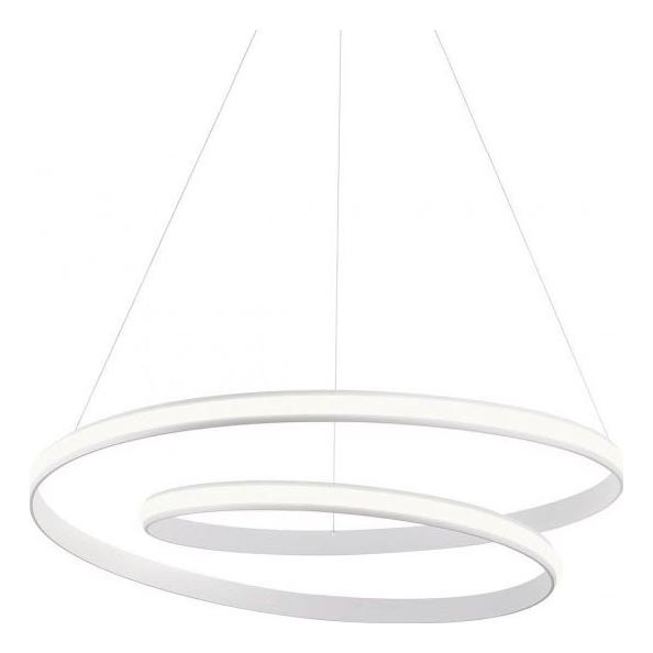 Redo 01-1890 - Lustre LED dimmable sur câble TORSION LED/35W/230V 4000K Ø 75 cm blanc