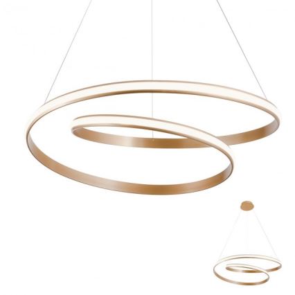 Redo 01-1891 - Suspension LED dimmable sur câble TORSION LED/35W/230V 4000K Ø 75 cm finition bronze