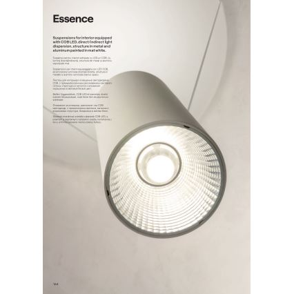 Redo 01-1970 - Lampadario a sospensione con filo LED dimmerabile ESSENCE LED/24W/230V CRI 90 3000K bianco