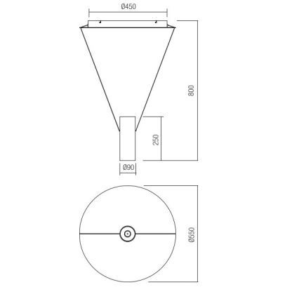 Redo 01-1971 - Lampadario a sospensione con filo LED dimmerabile ESSENCE LED/36W/230V CRI 90 3000K bianco