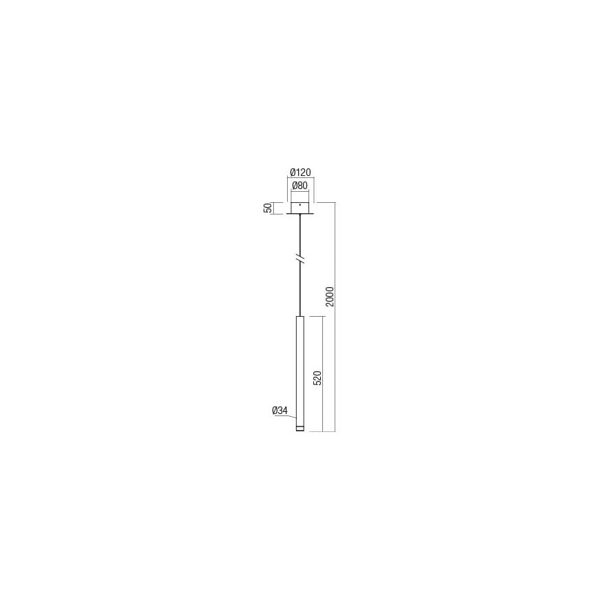 Redo 01-2045 - Lampadario LED a sospensione con filo MADISON LED/4W/230V nero