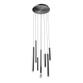 Redo 01-2052 - LED-Hängeleuchte an Schnur MADISON 8xLED/4W/230V schwarz