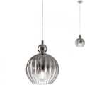 Redo 01-2063 - Lampadario a sospensione con filo PLUMEN 1x/E14/40W/230V diametro 15 cm grigio
