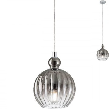 Redo 01-2063 - Suspension filaire PLUMEN 1x/E14/40W/230V d. 15 cm gris