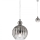 Redo 01-2063 - Suspension filaire PLUMEN 1x/E14/40W/230V d. 15 cm gris
