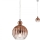 Redo 01-2064 - Pendelleuchte an Kabel PLUMEN 1xE14/42W/230V Ø 15 cm Kupfer