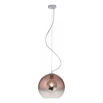 Redo 01-2076 - Lampadario a sospensione con filo BOWL 1xE27/42W/230V diametro 30 cm rame