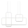 Redo 01-2099 - suspension LED dimmable sur câble THAI LED/86W/230V blanc