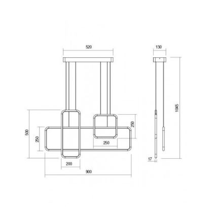 Redo 01-2099 - suspension LED dimmable sur câble THAI LED/86W/230V blanc
