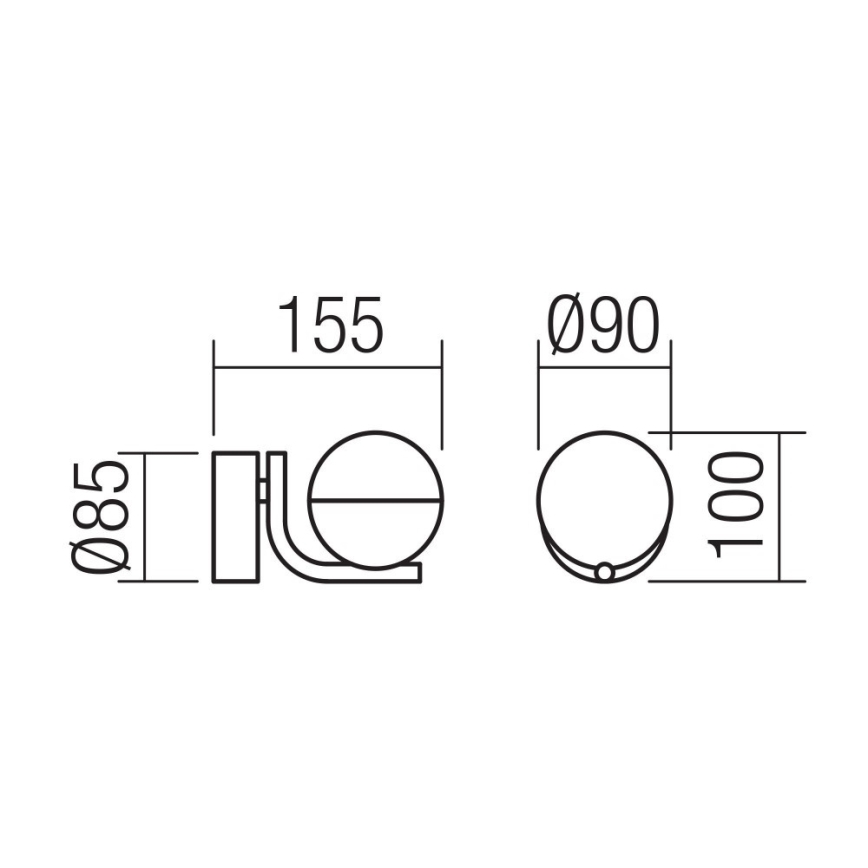 Redo 01-2125 - Applique a LED LUMO LED/6W/230V bianco