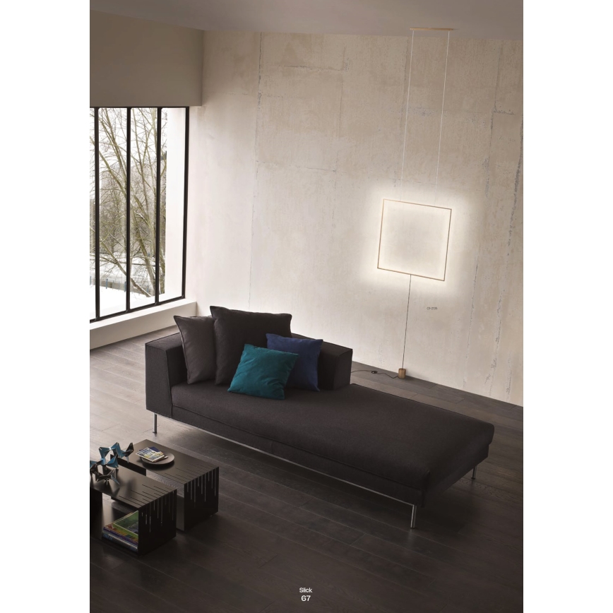 Redo 01-2134 - Lampada LED da terra SLICK LED/28W/230V nero